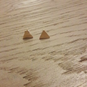 Boucles Triangle Doré