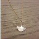 Collier Feuille Ginkgo