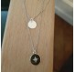 Collier Double Pam Argent