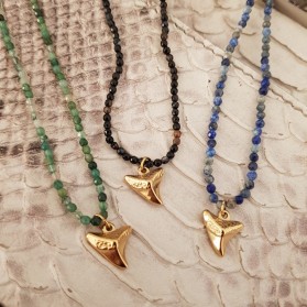 Collier Pierres et Dent de requin