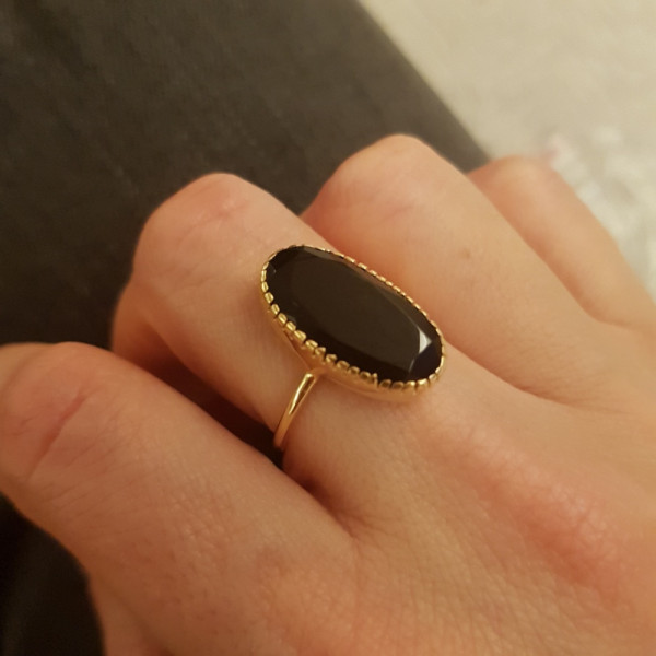 Bague Onyx ovale