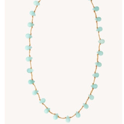 Collier gouttes turquoise