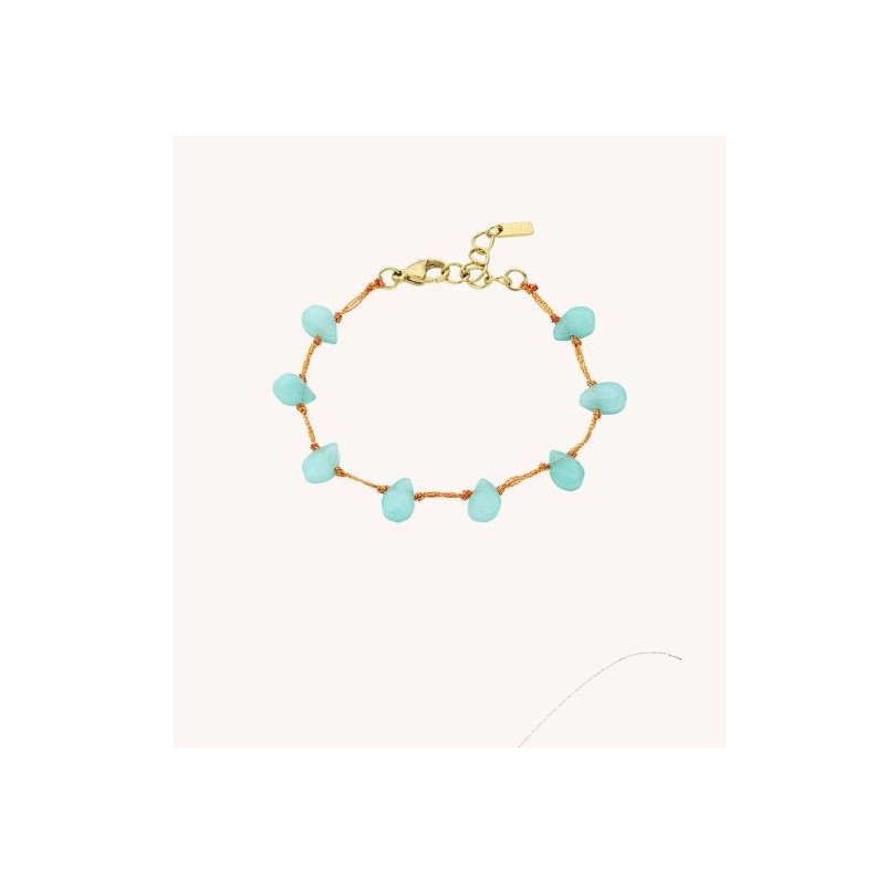 Bracelet gouttes turquoise