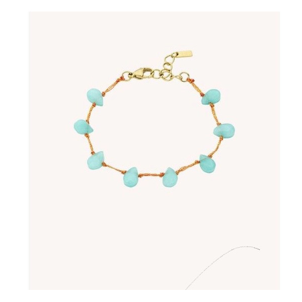 Bracelet gouttes turquoise