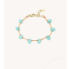 Bracelet gouttes turquoise