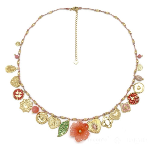 Collier pampilles Fleur