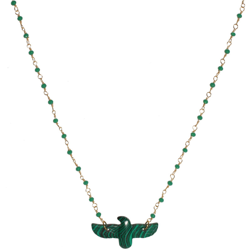 Collier Phoenix vert