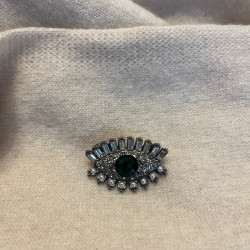 Broche Oeil strass