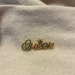 Broche Queen multicolore