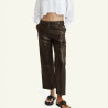 Serge Pariente Pantalon cuir Sarah