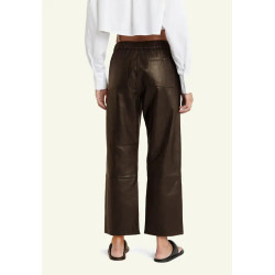 Serge Pariente Pantalon cuir Sarah