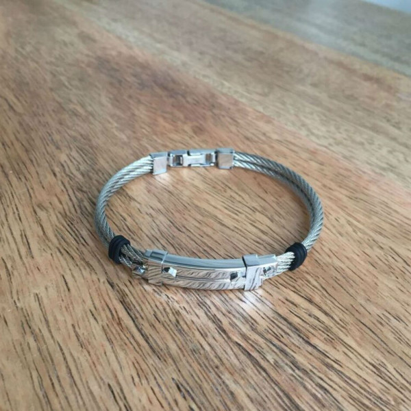 Bracelet acier et câble